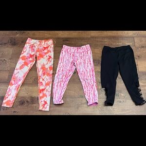 Zella girl leggings bundle lot-3 pairs!- XL extra large 14/16 crop full length